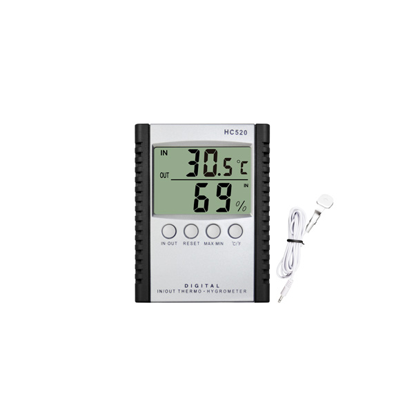 Thermo-hygromètre numérique intérieur/extérieur HC-520 - Labbox