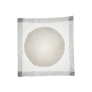 GRILLE MÉTALLIQUE AVEC DISQUE EN ARGILE