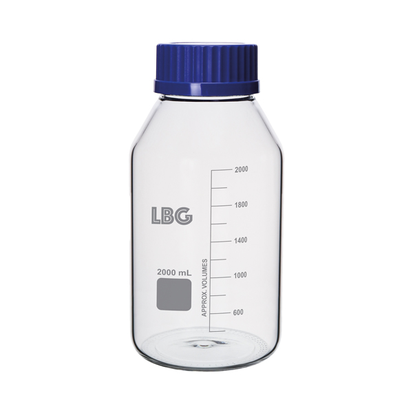FLACON GRADUÉ AVEC FILETAGE ISO EN VERRE BOROSILICATÉ 3.3, COL LARGE – Image 4