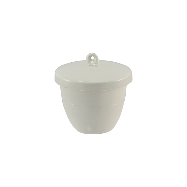 CREUSET EN PORCELAINE FORME MOYENNE AVEC COUVERCLE BASIC LINE