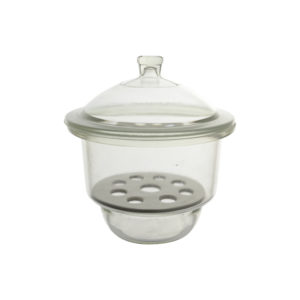 DESSICCATEUR EN VERRE AVEC COUVERCLE À BOUTON BASIC LINE